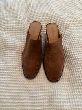 Madewell Brown Suede Mule Clogs